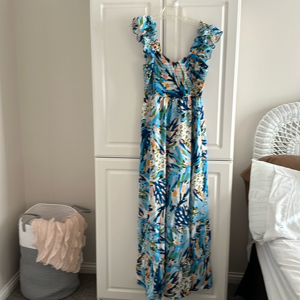 One piece smocked jumper